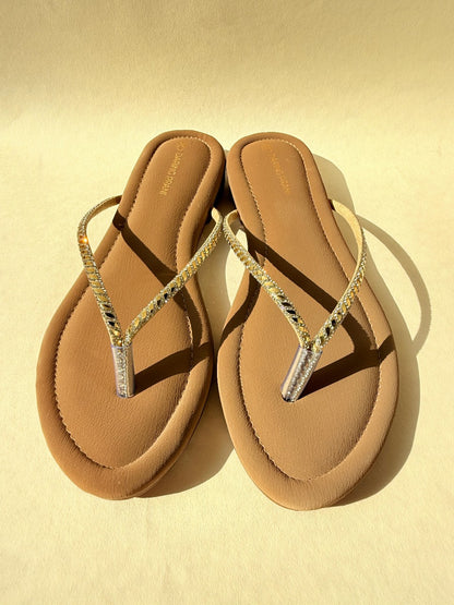 Daring Prani GlowStep Shimmer Flats for Women