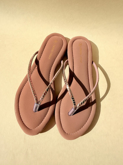 Daring Prani GlowStep Shimmer Flats for Women