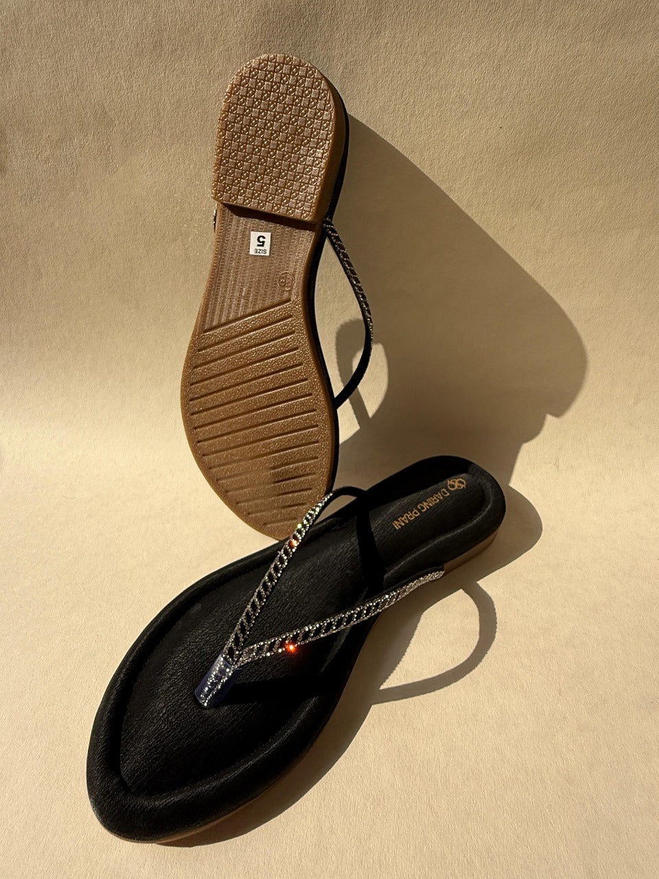 Daring Prani GlowStep Shimmer Flats for Women