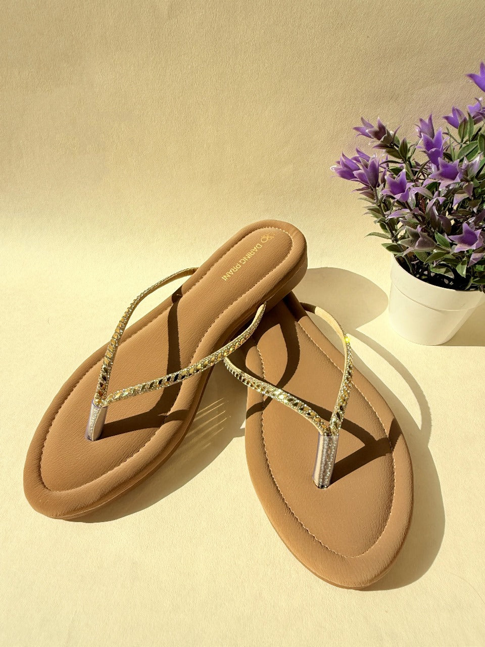 Daring Prani GlowStep Shimmer Flats for Women